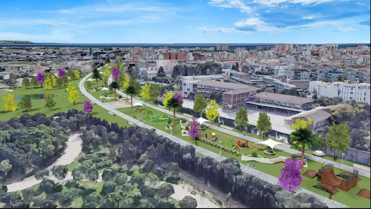 Propuesta de soterramiento planteada por Podemos en la campaña electoral.