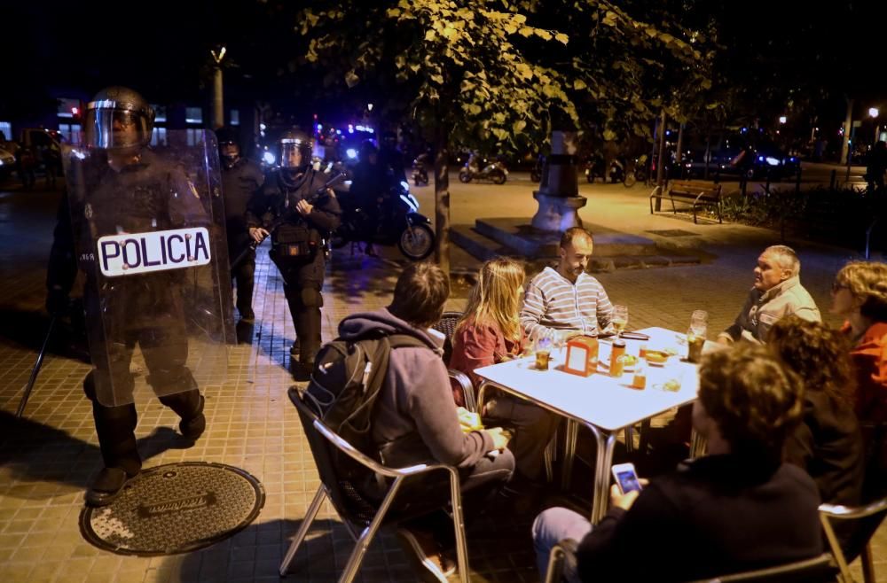 Aldarulls a Barcelona després de la manifestació contra la sentència