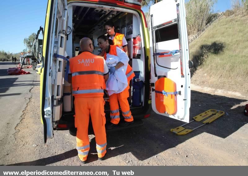 Espectacular simulacro de emergencia en Almassora