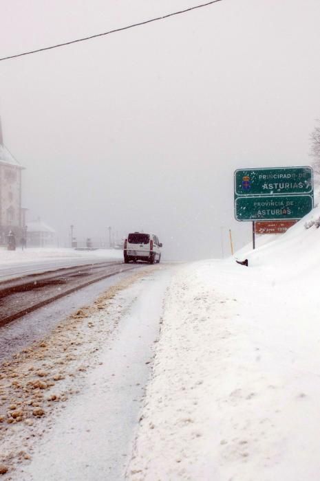 Temporal de nieve en Pajares