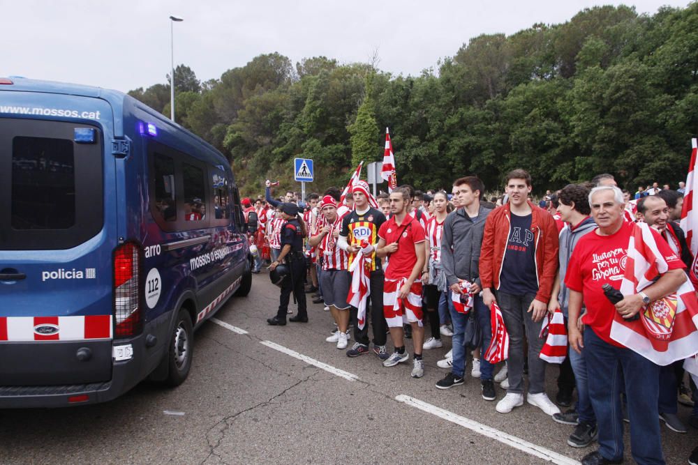 L'afició del Girona a Montilivi