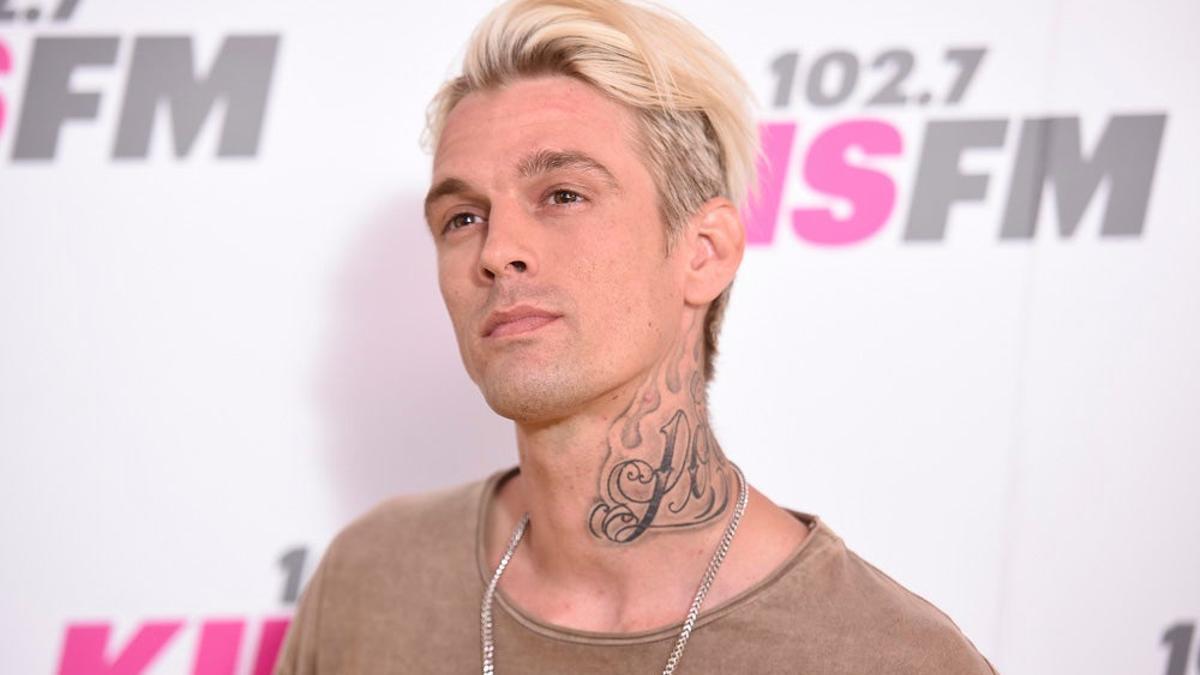 Aaron Carter en los premios Kiss FM