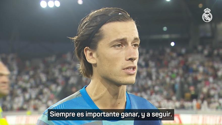 Álvaro Carreras: "Veo muy bien al equipo"