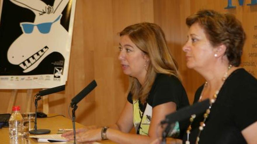 Presentación del Festival de Mijas en La Diputación de Málaga, por parte de Susana Radío y Fuensanta Ramos