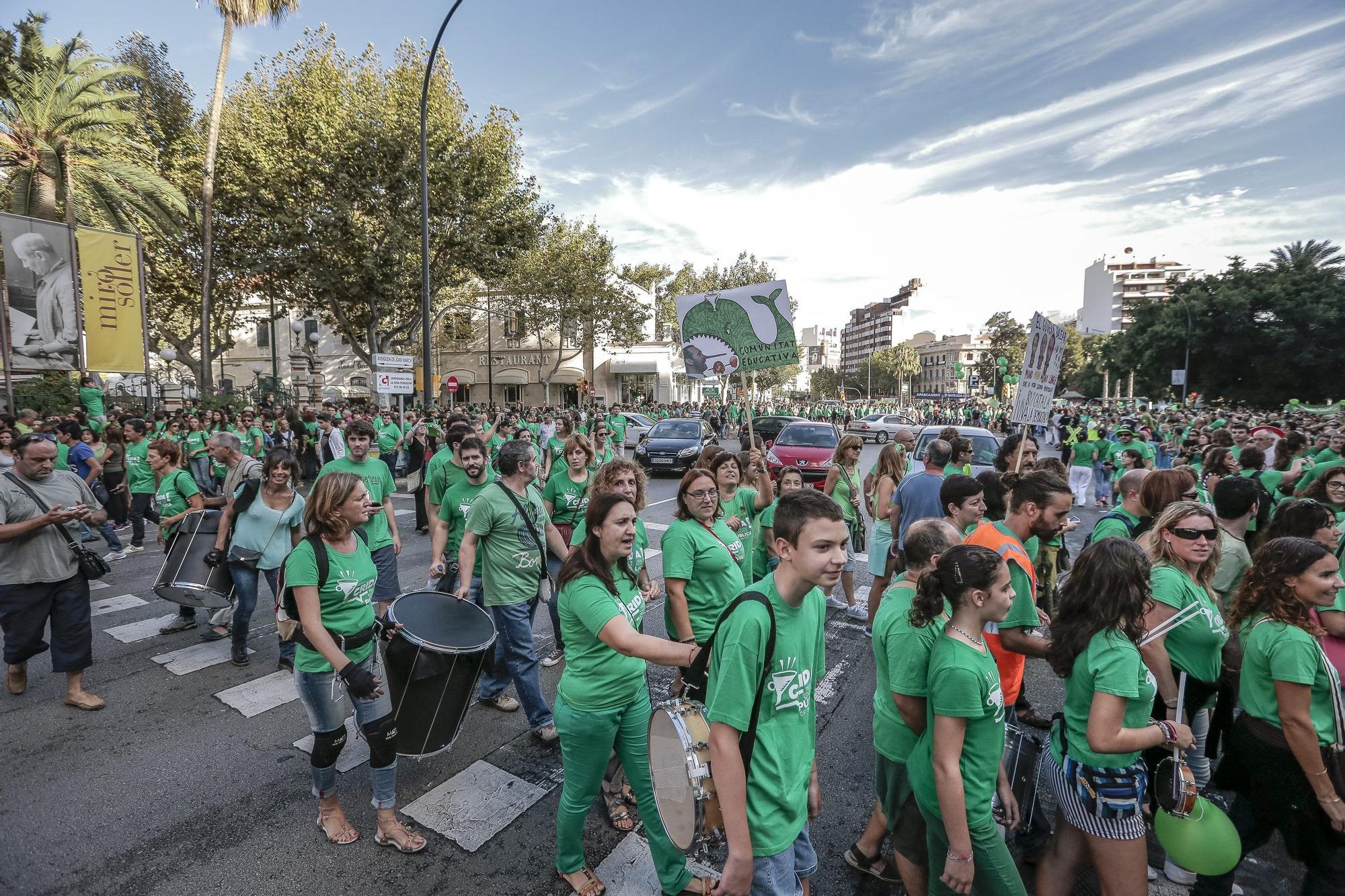 FOTOS | Se cumplen 10 años de la gran manifestcación contra el TIL en Palma