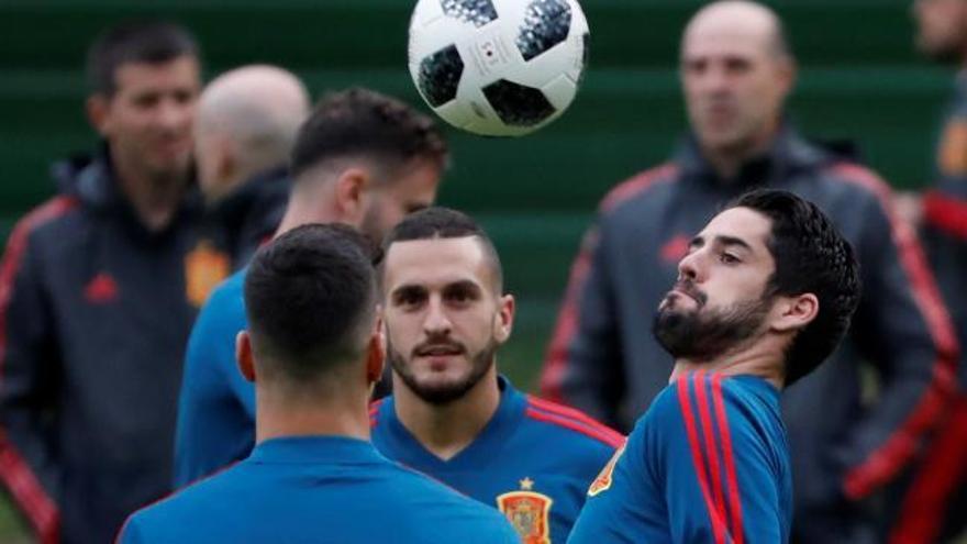 Mundial de Rusia: Sonrisas y &#039;buen rollo&#039; entre los jugadores de España antes del choque contra Marruecos