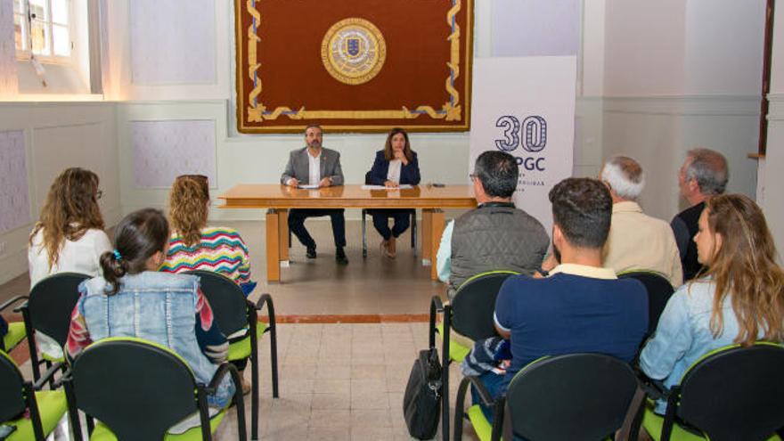 Acto de la firma del convenio en la ULPGC.