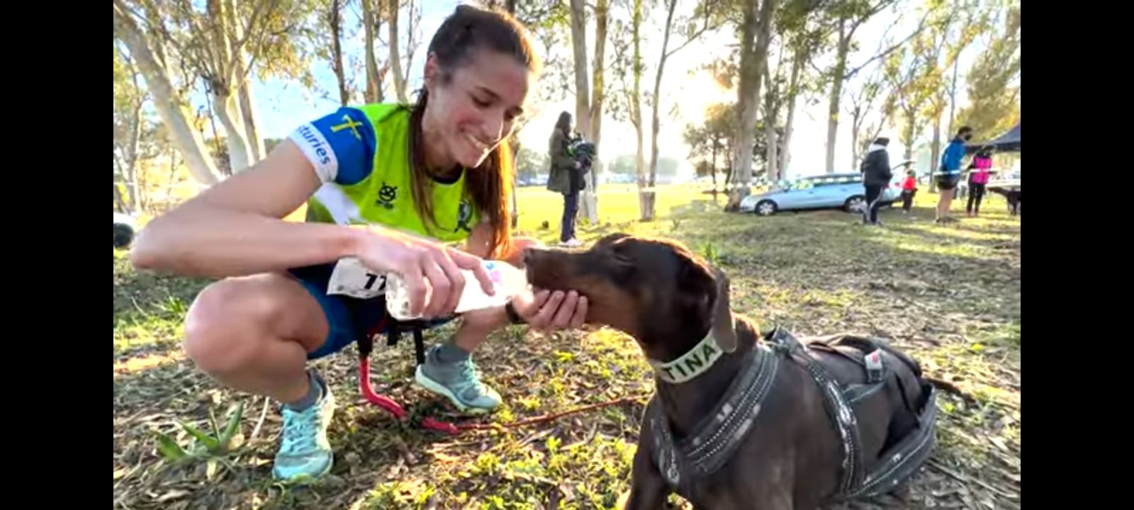 Cristina Pérez, del Celtastur Mushing de Llanera, clasificada para el campeonato de Europa de canicross