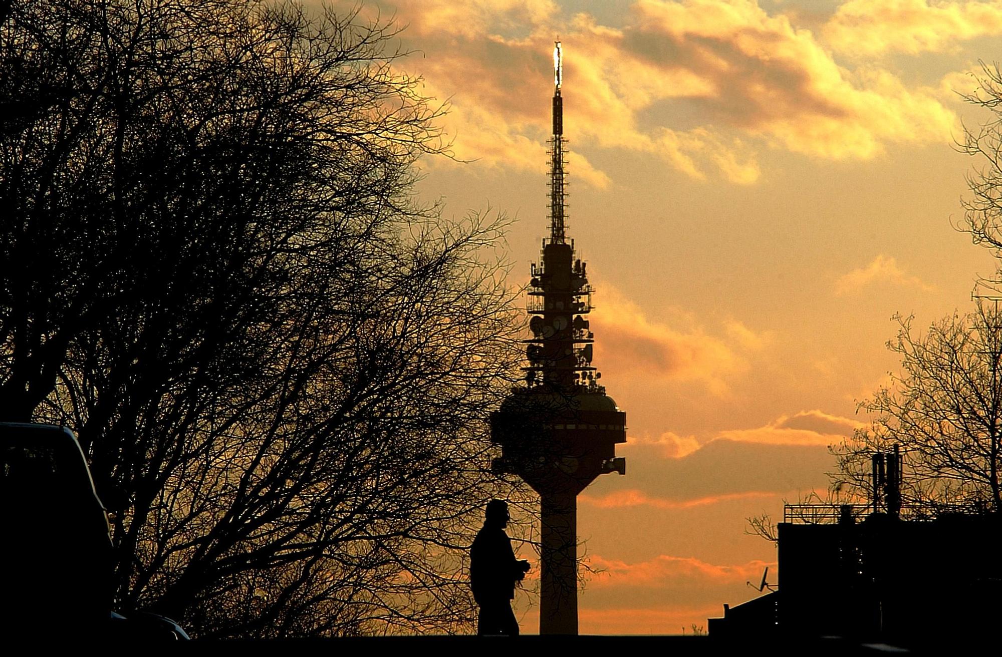 Una imagen de Torrespaña, también conocida como 'el Pirulí'.