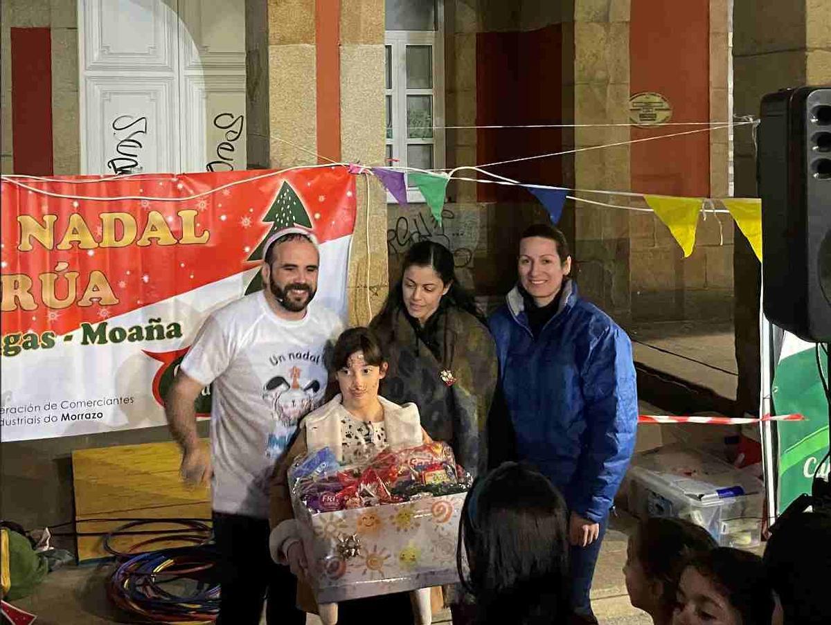 Premiada con la cesta en Bueu.