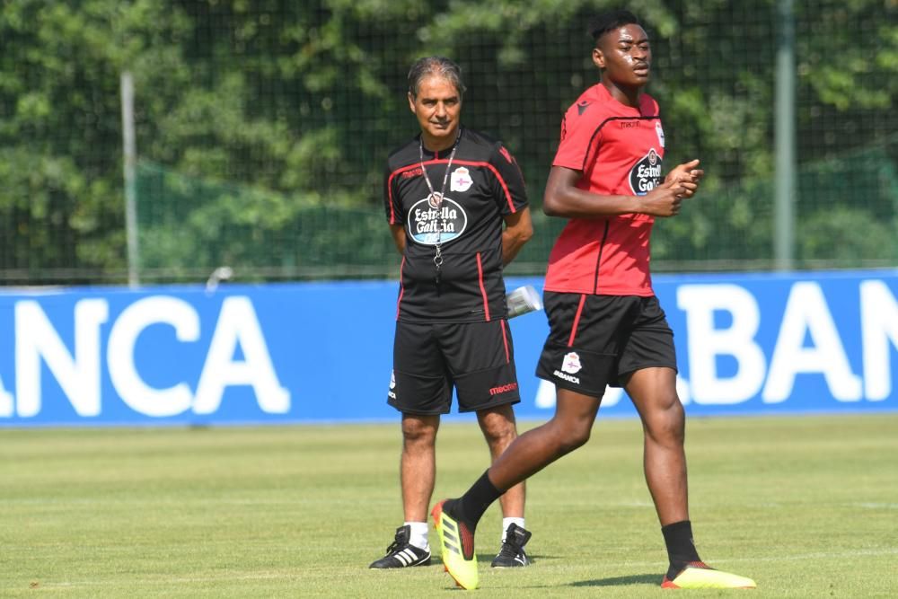 La plantilla deportivista ha tenido este viernes, 13 de julio de 2018, doble sesión de entrenamiento.