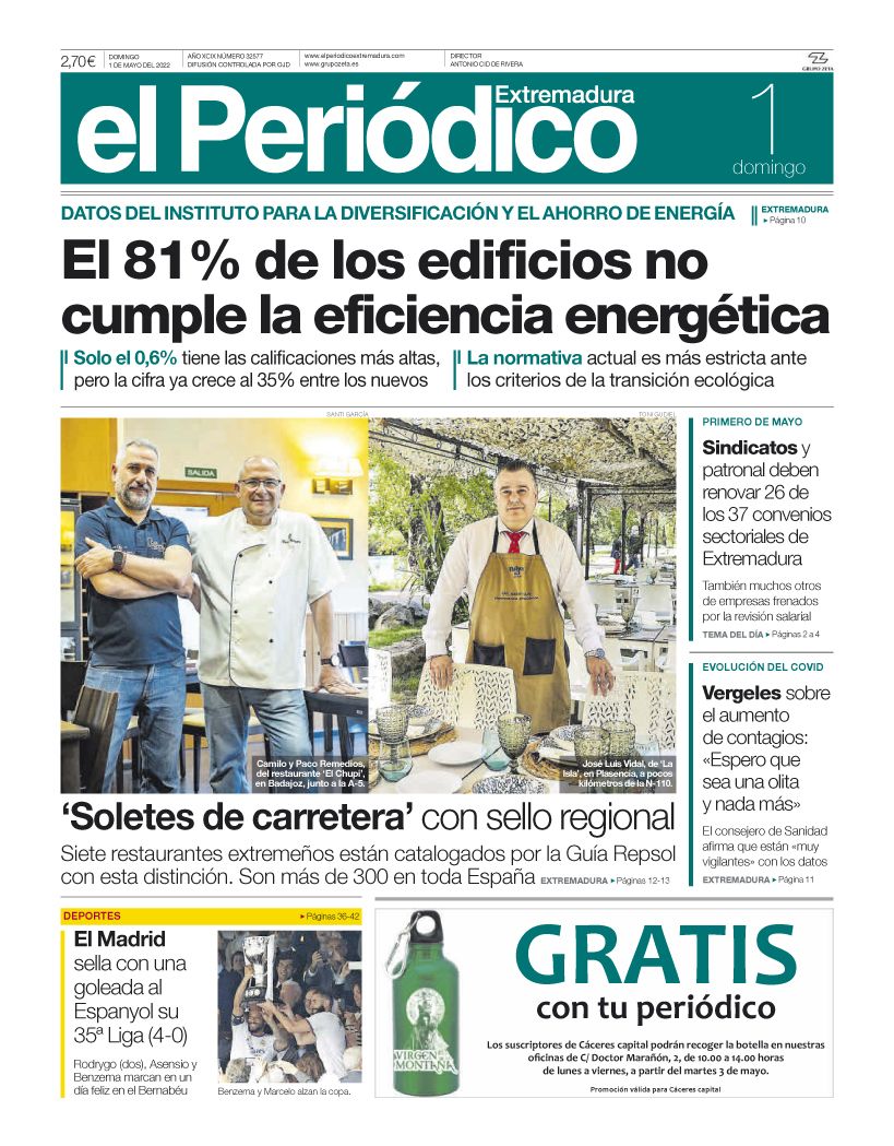 Consulta la portada correspondiente al día 1 de mayo del 2022