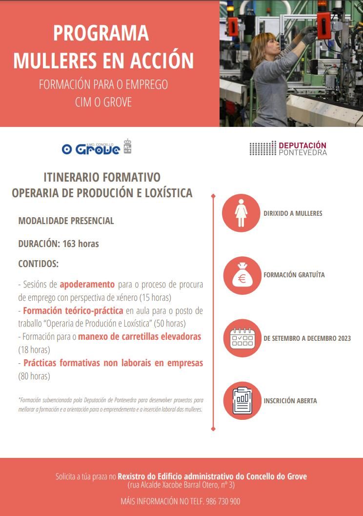 El cartel del ciclo formativo.