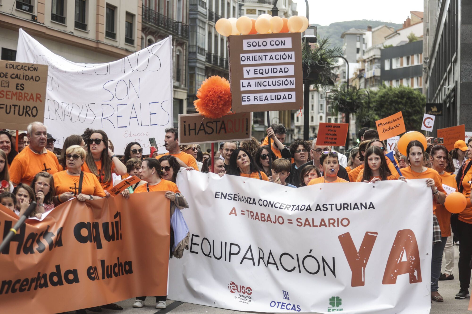 Concentración de profesores de la concertada