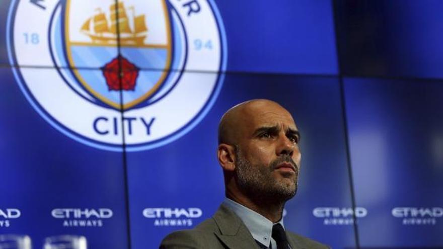 El Manchester City presenta a Pep Guardiola