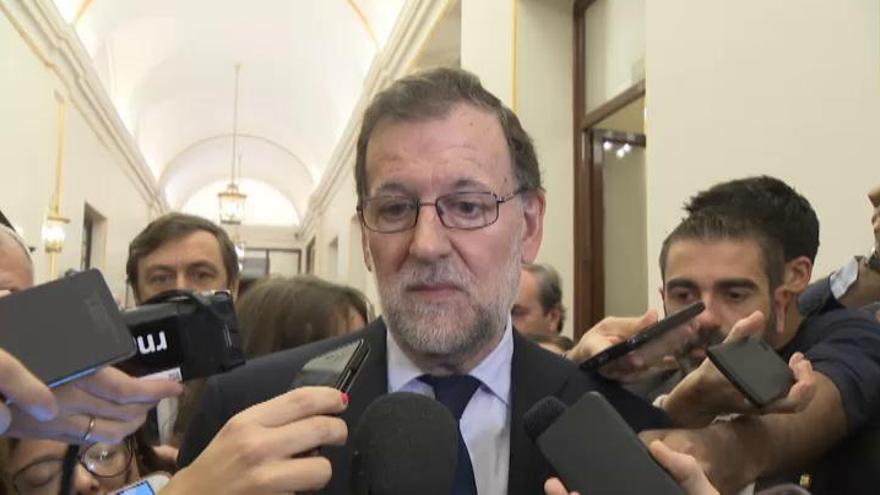 Rajoy: &quot;Me siento enormemente apenado&quot;