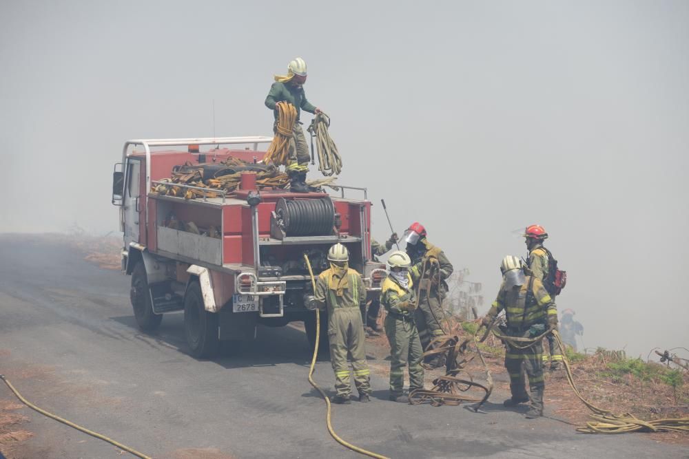 Incendio forestal en San Salvados de Meis