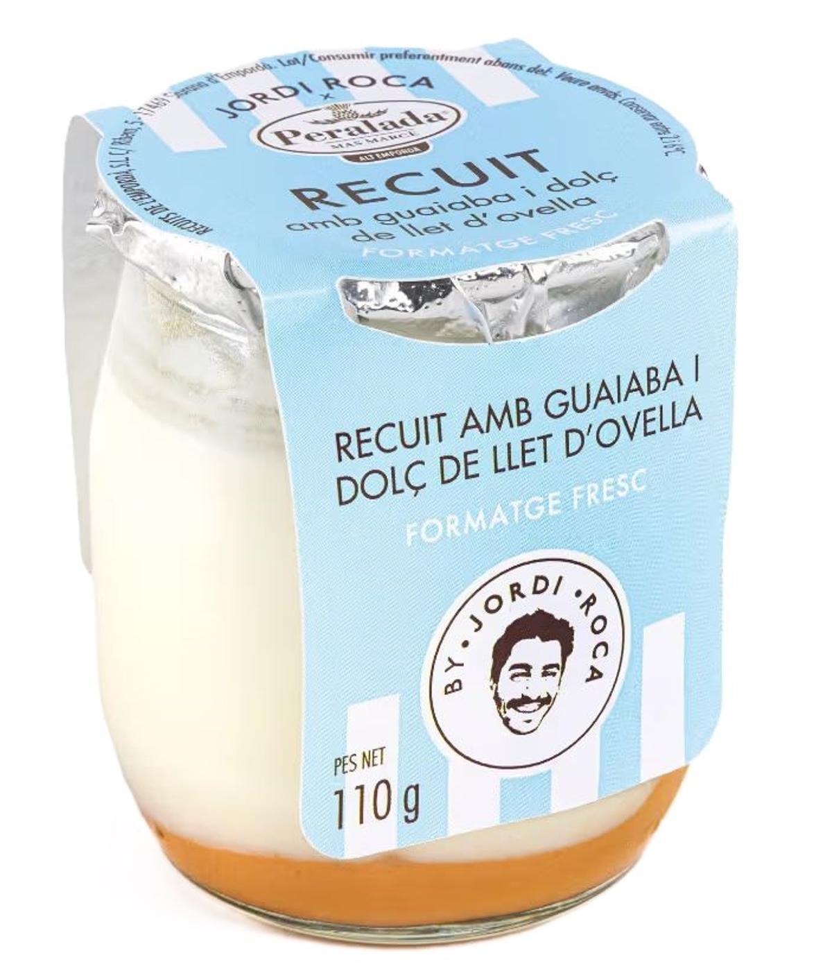 El Recuit amb guiaba i dolç de llet d'ovella, un dels últims productes creats per Mas Marcè i Jordi Roca.