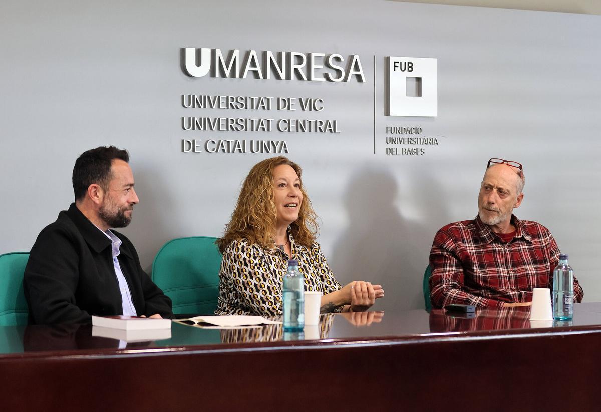 D'esquerra a dreta, Àlex Pastor, Rosa Giralt i Santi Roset