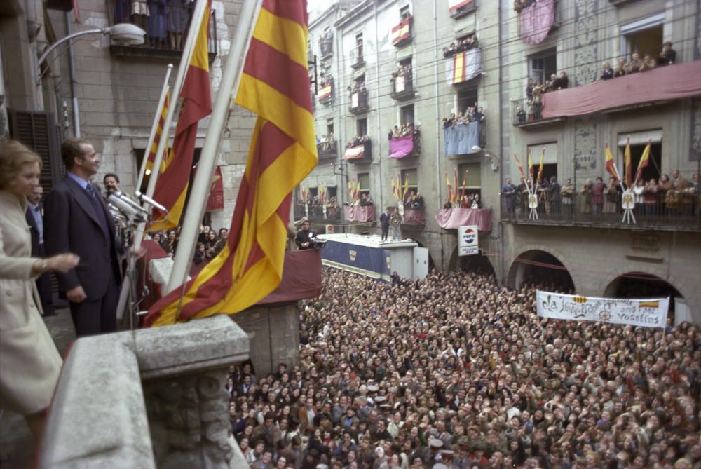 Visita dels reis Joan Carles i Sofia a Girona i Olot (20 de febrer de 1976)