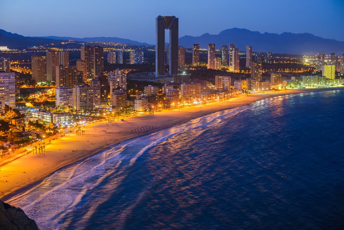 Vista panorámica de Benidorm