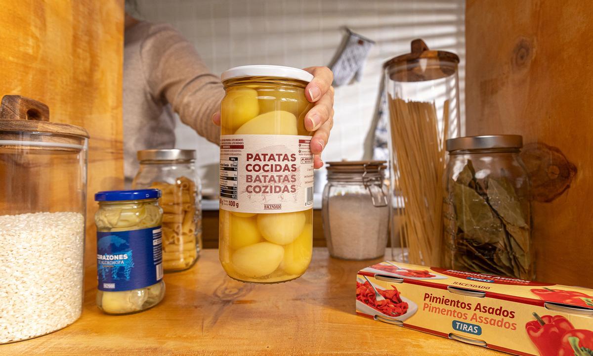 Verduras en conserva de Mercadona: papas cocidas