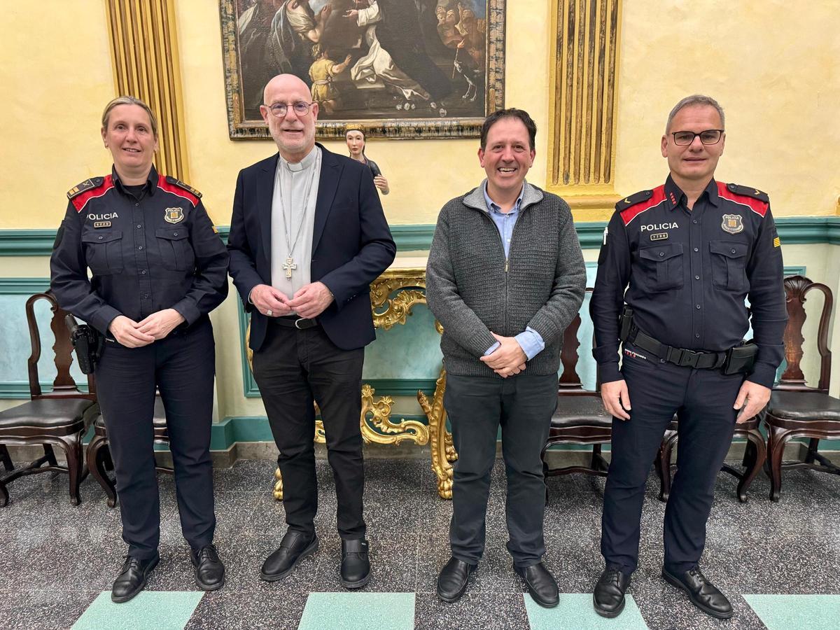La reunió de seguiment entre el Bisbat de Girona i els Mossos d’Esquadra.