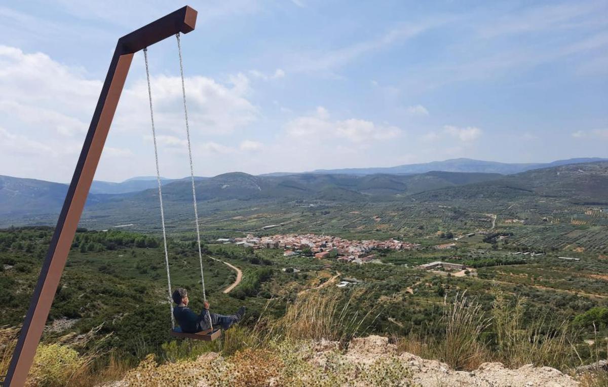 Recreación del mirador en Tírig.