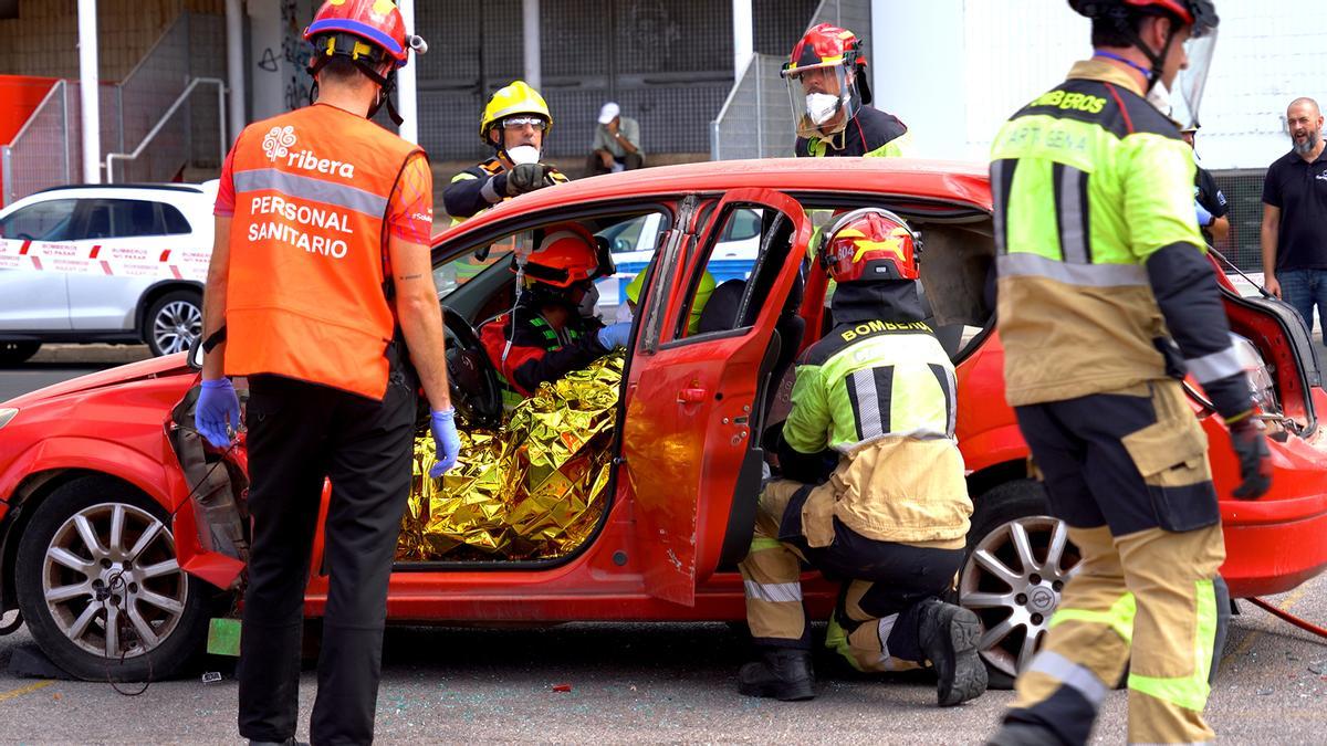 Demostración práctica de rescate.