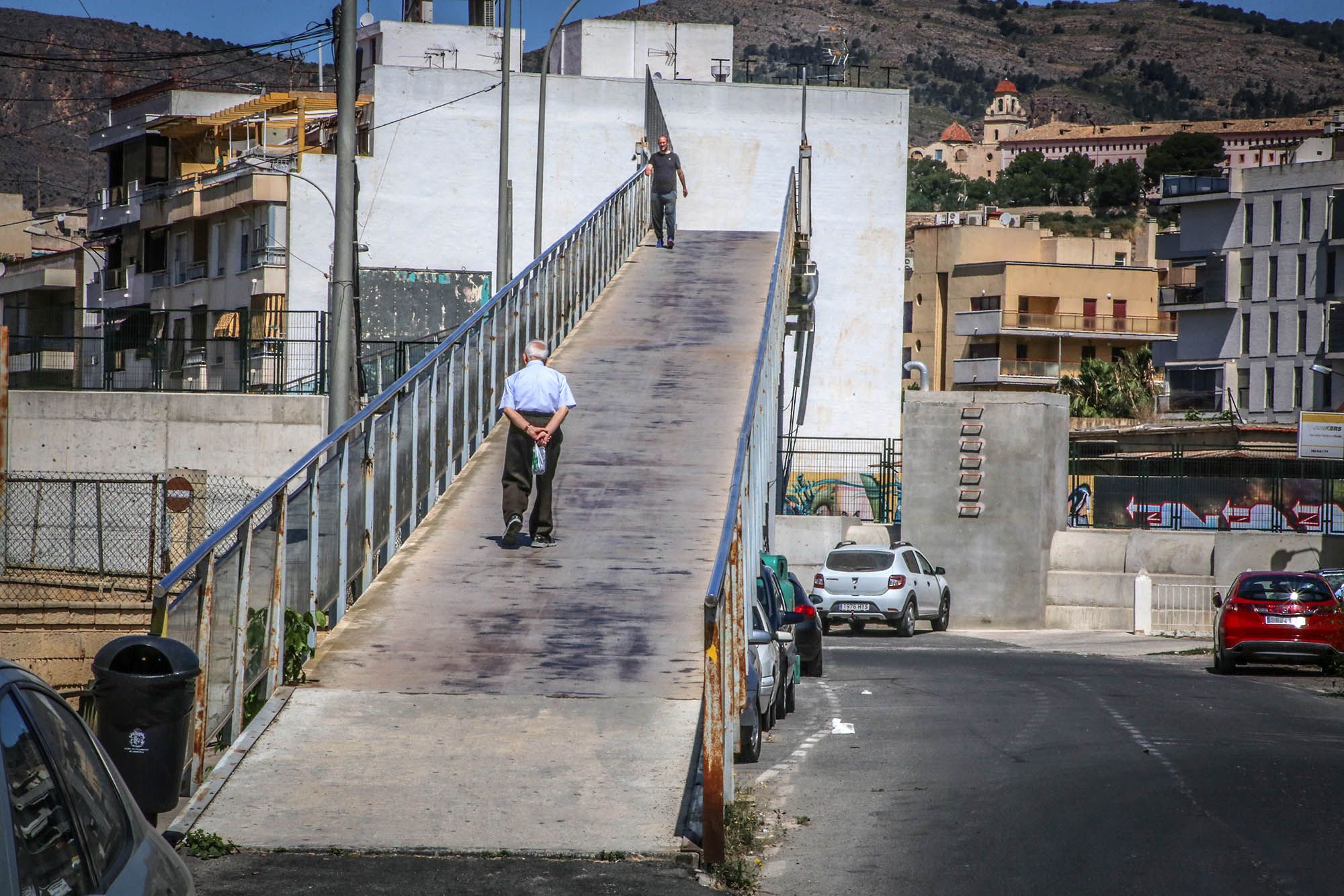 Imagen de archivo de la actual pasarela peatonal de Correntías