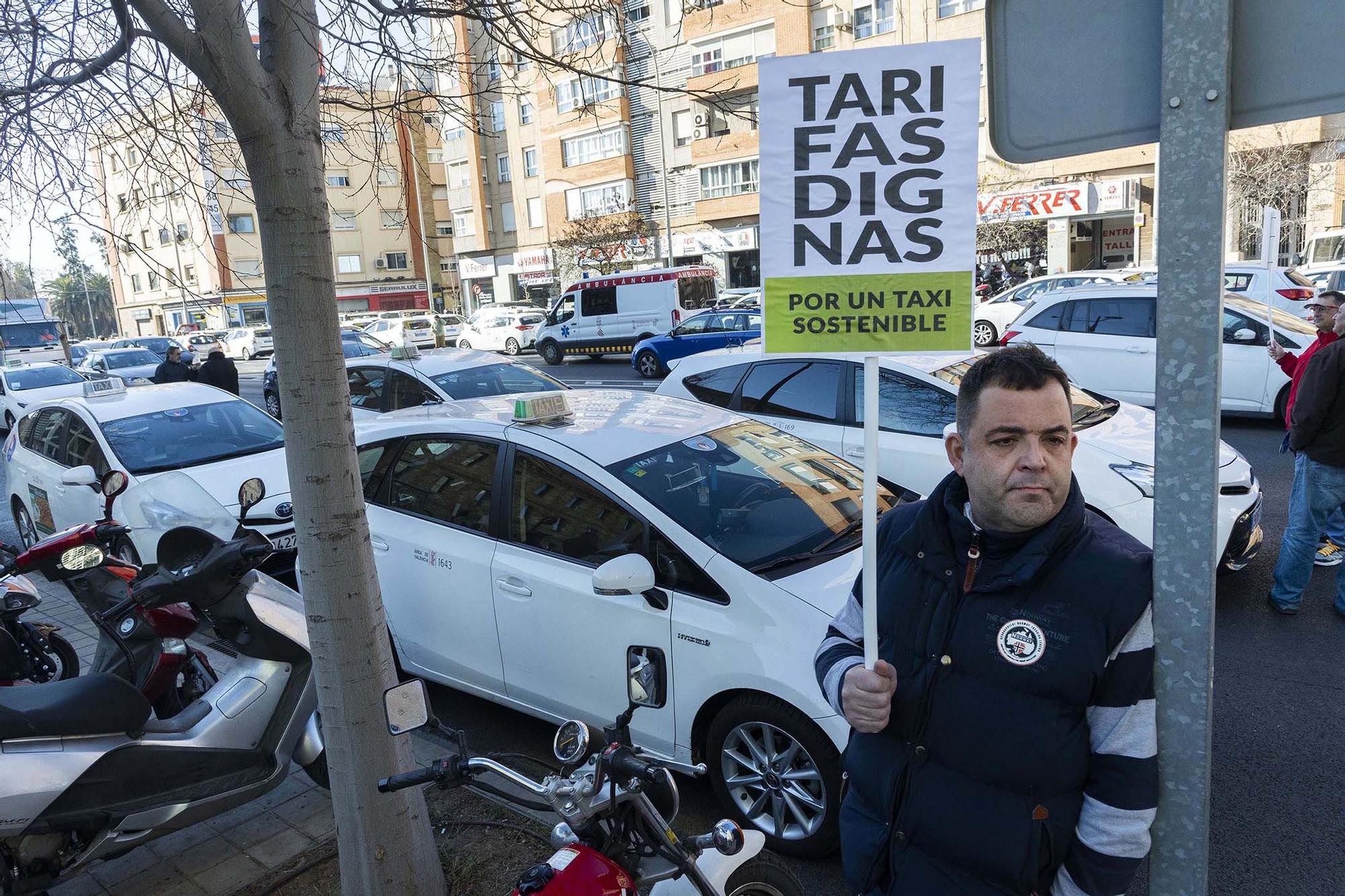 Concentración de taxistas