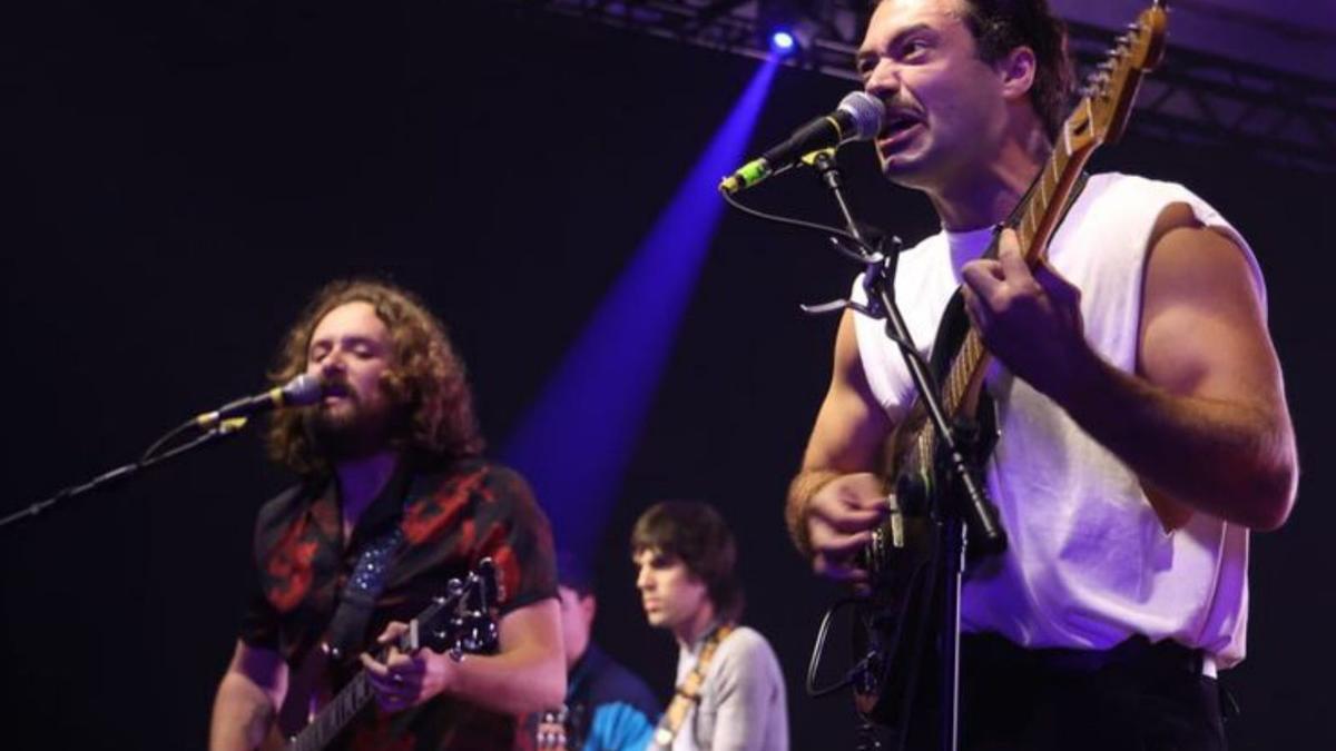 «Puño Dragón», durante su concierto. | LNE