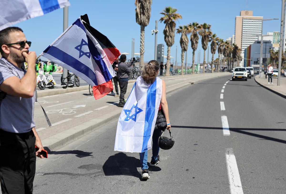 Protestas en Tel Aviv por la polémica reforma judicial del Gobierno de Netanyahu