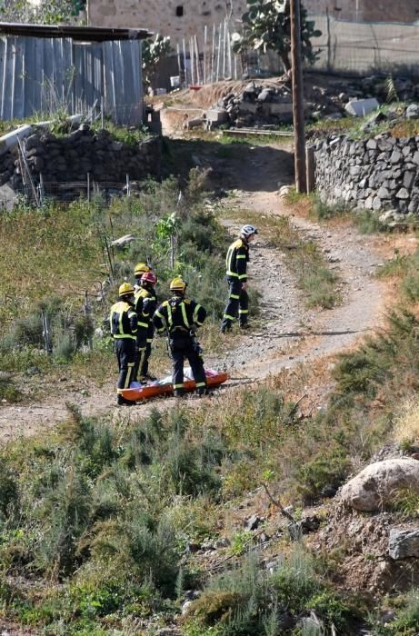 16/01/2019 SAN JOSÉ DE LAS LONGUERAS. TELDE. Muerto en el viducto de San José de Las Longueras. Fotografa: YAIZA SOCORRO.