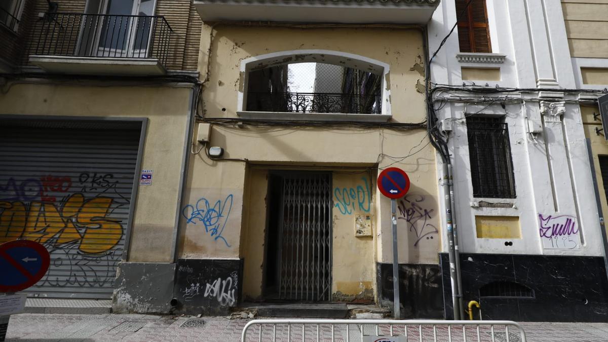 El local del Gobierno de Aragón actualmente okupado.