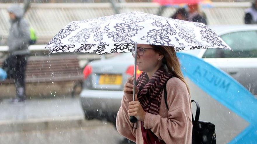 La lluvia ha estado presente en Málaga todo el fin de semana.