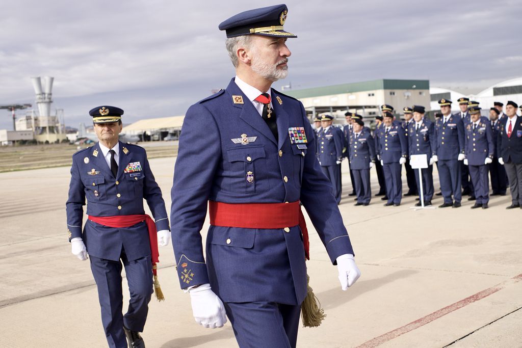 El Rey Felipe VI en la base militar de Alcantarilla