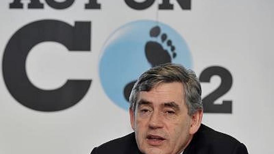 El primer ministro británico Gordon Brown.