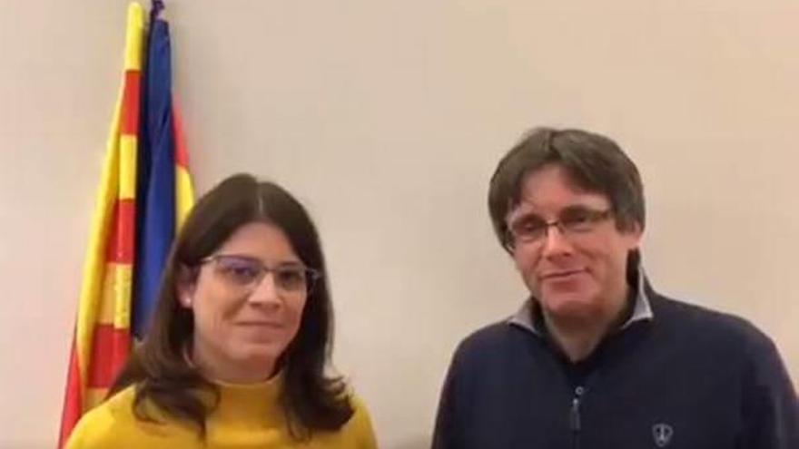 Geis i Puigdemont, en el missatge gravat dijous a Brussel·les.