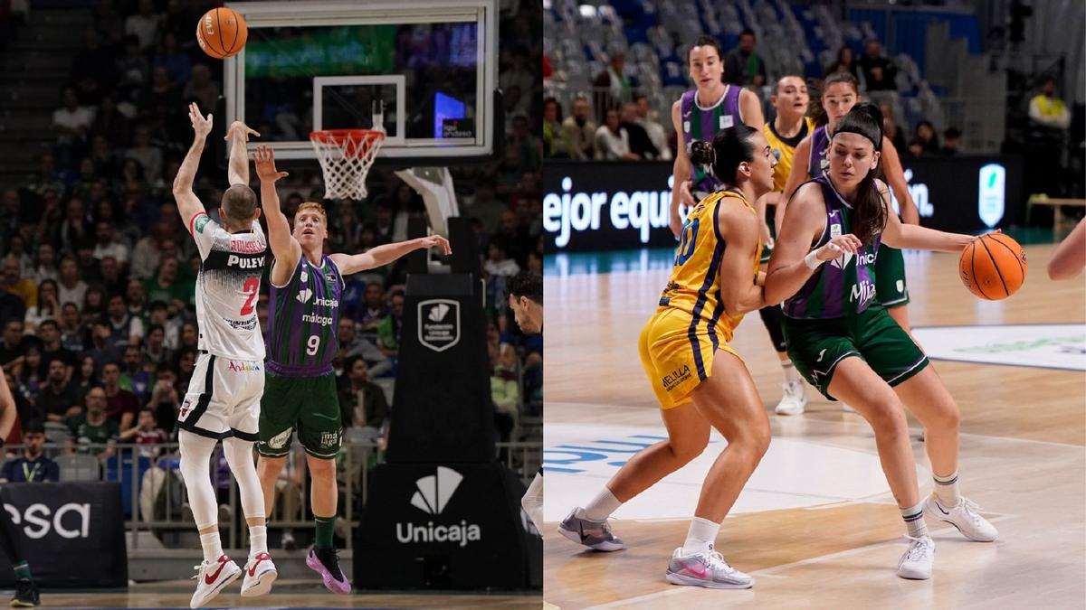 Doble cita deportiva del Unicaja masculino y del Unicaja femenino en el Carpena.