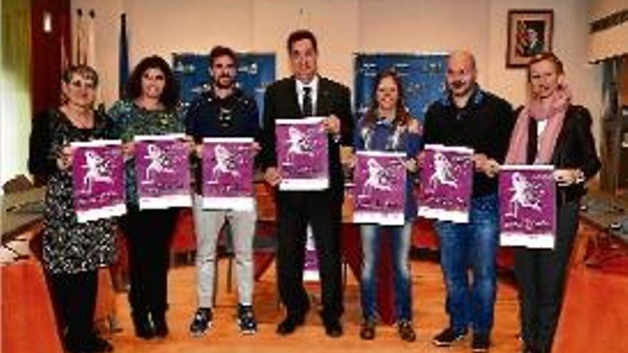 Moment de la presentació ofical d&#039;ahir de la Cursa de Nadal de Lloret.