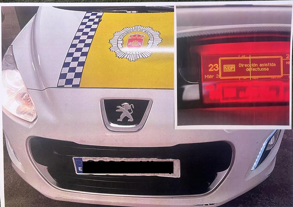 Problemas en un coche policial.