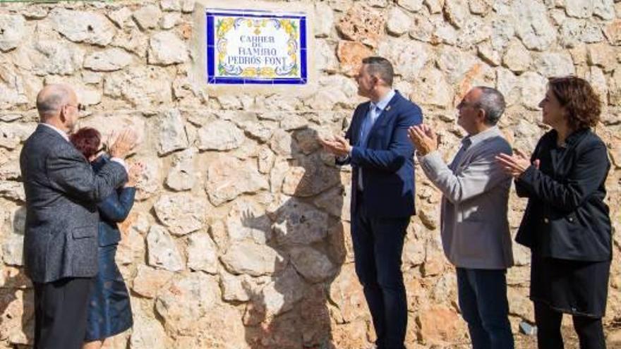 Cullera homenajea con una calle al impulsor del instituto Blasco Ibáñez