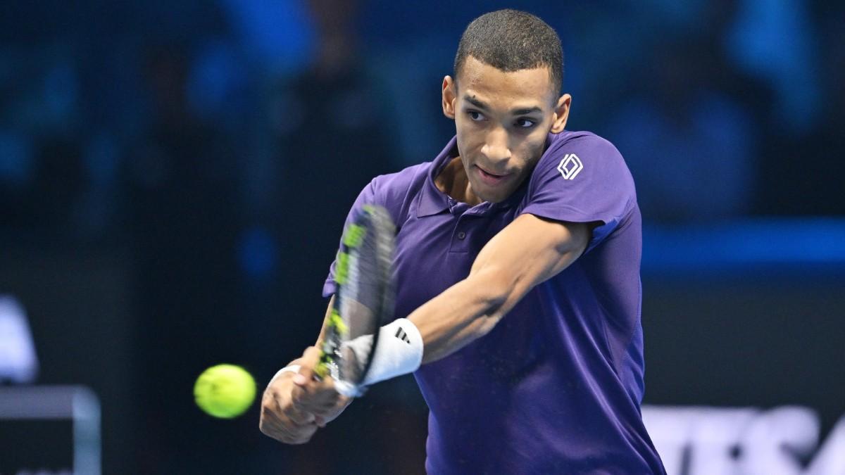 Felix Auger-Aliassime, durante el partido