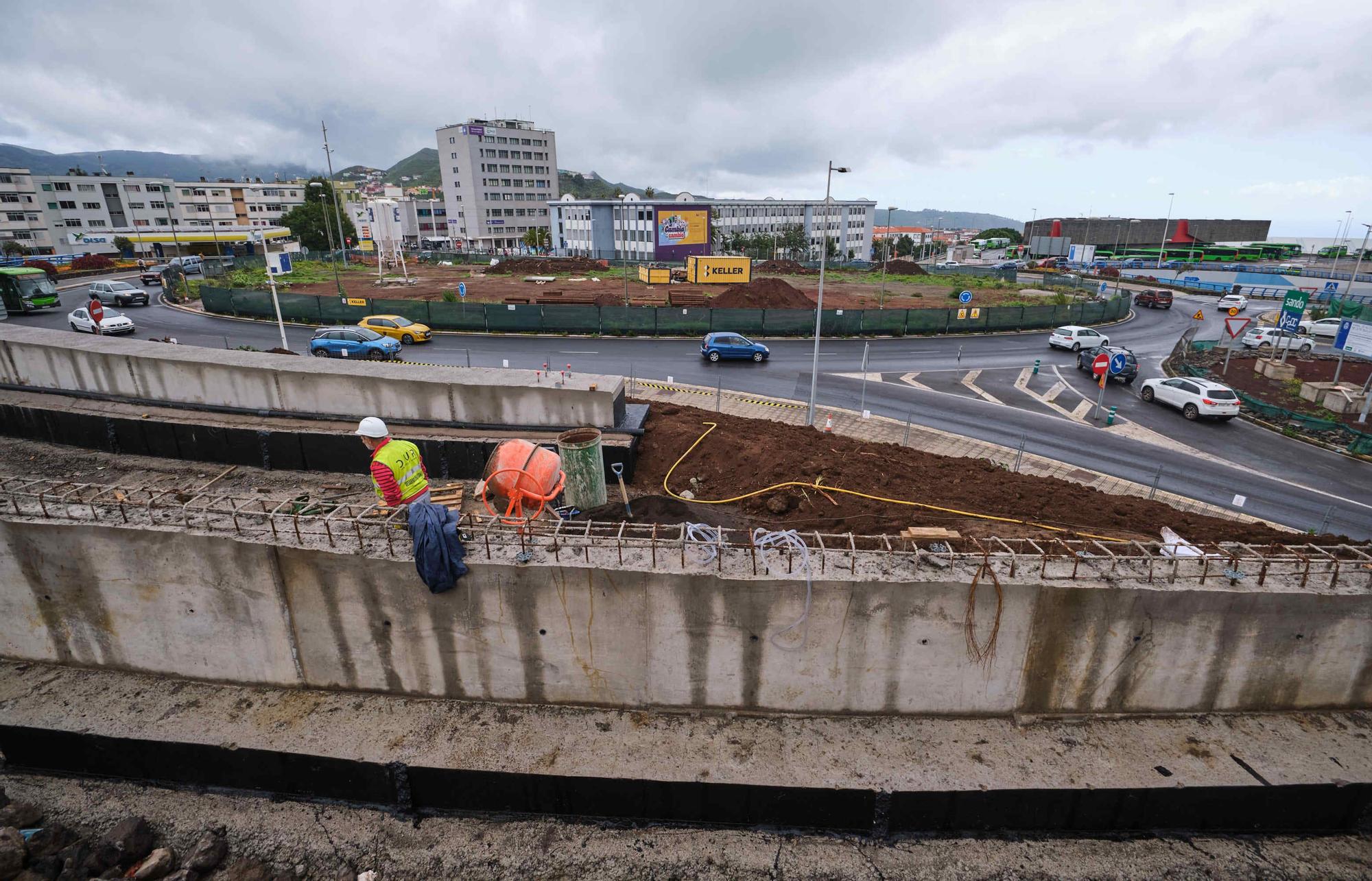 Obras de la pasarela del Padre Anchieta