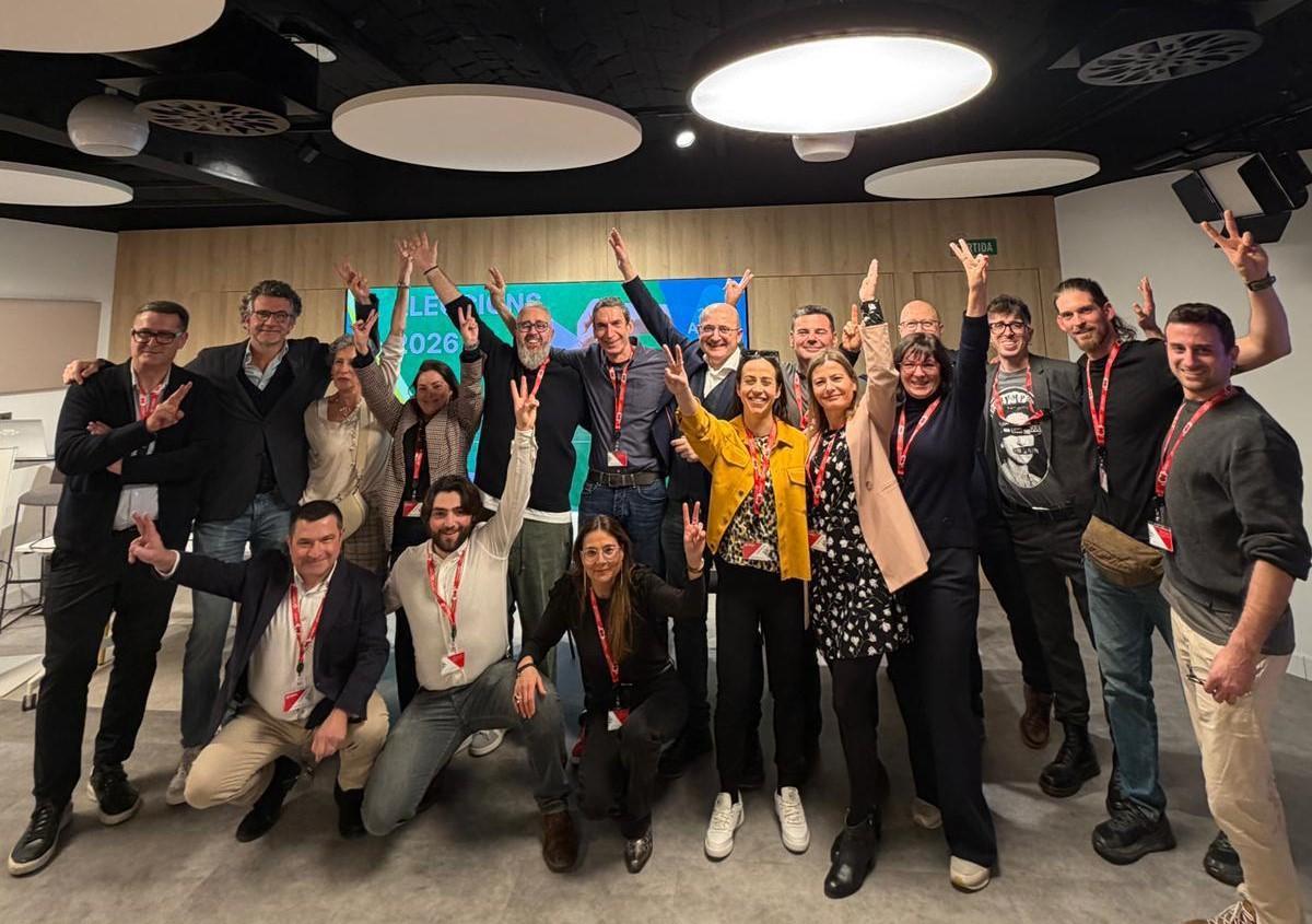 Los miembros de la candidatura ganadora en las elecciones convocadas por Acave.