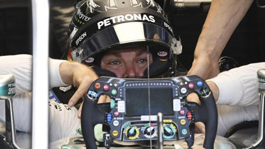 Nico Rosberg, en el circuito de Hockenheim