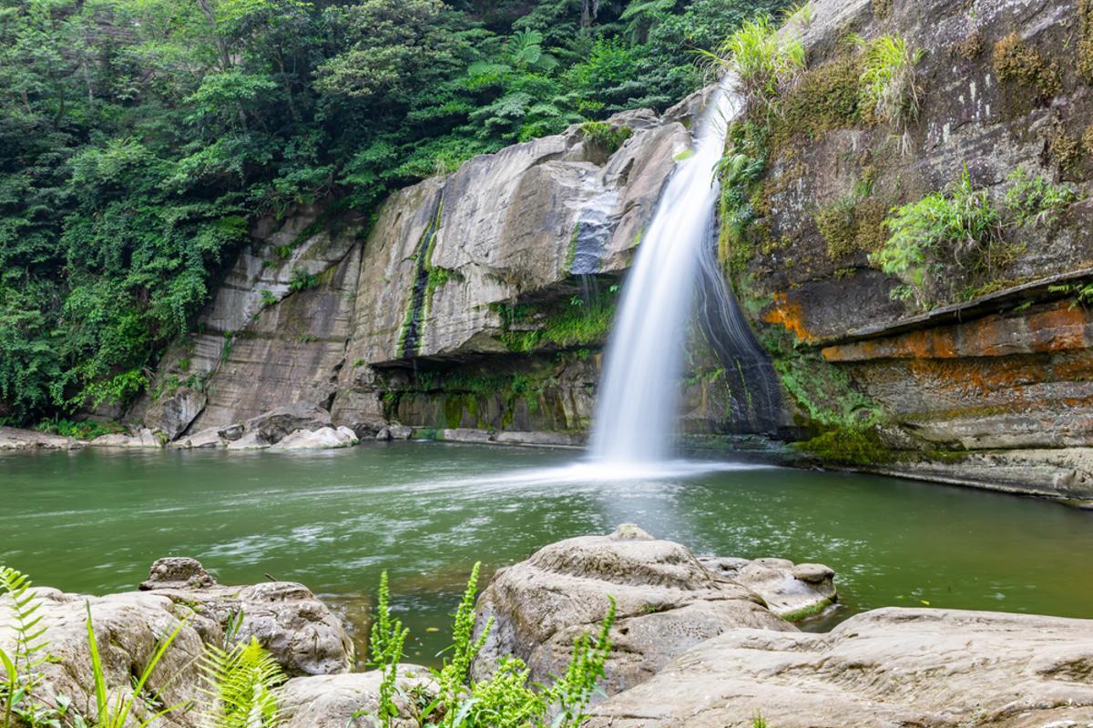 Una cascada en Taiwán.