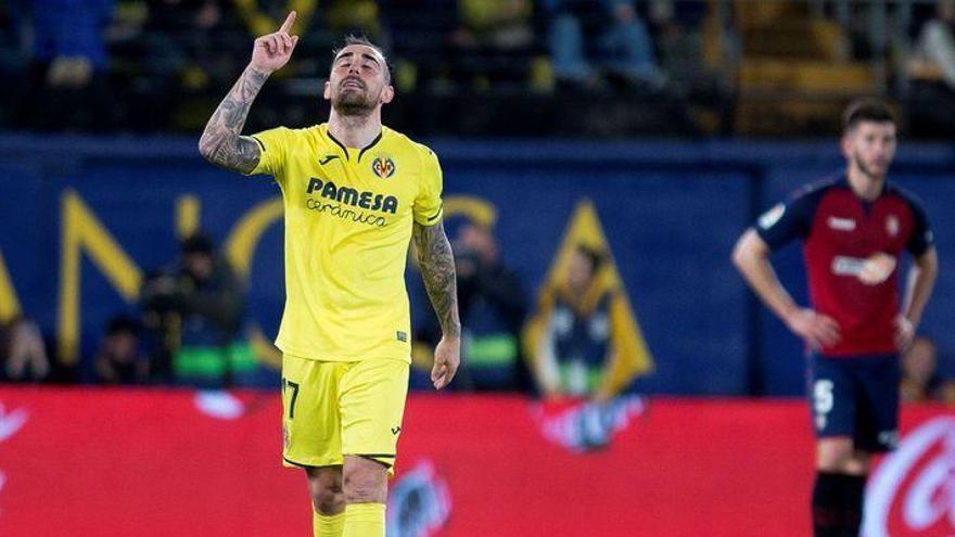 Alcácer lidera la goleada del Villarreal ante Osasuna (3-1)