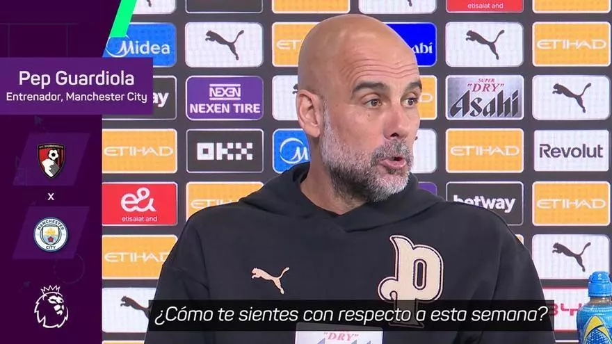 Guardiola, sobre el invicto del Bournemouth: "Si no cortamos esa racha, todo habrá acabado"